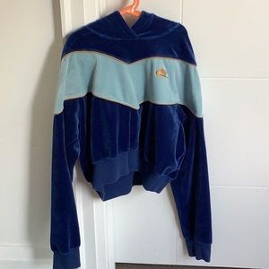 Nike Cropped Velour Hoodie